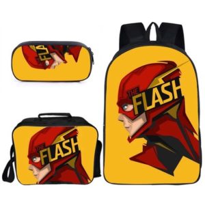 16″The Flash Backpack School Bag+Lunch Bag+Pencil Bag