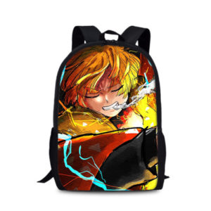 18‘’Demon Slayer: Kimetsu no Yaiba Backpack School Bag Black