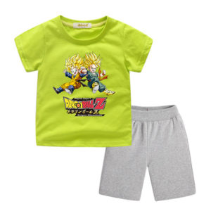 Dragon Ball Short Sleeve T-Shirts+Short for Children