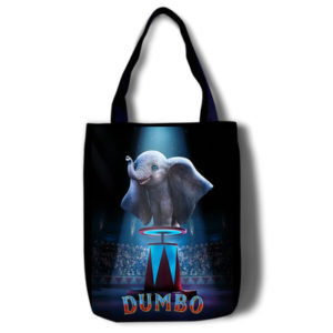 Dumbo Canvas Grocery Bag Shopping Bag Reusable Large Shopping Canvas Bags Natural White Cloth Shoulder Bags Canvas Tote Bag Perfect for Crafting Decorating