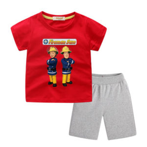 Fireman Sam Short Sleeve T-Shirts+Short for Children