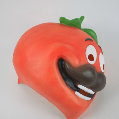 Fortnite Tomato Mask Helmet Latex Full Head Mask Cosplay Props - Image 4
