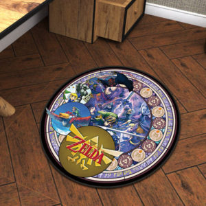 Legend of Zelda Ultra Soft Indoor Modern Area Rugs Fluffy Living Room Carpets Suitable for Children Bedroom Round