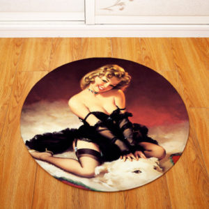 Marilyn Monroe Ultra Soft Indoor Modern Area Rugs Fluffy Living Room Carpets Suitable for Children Bedroom Round