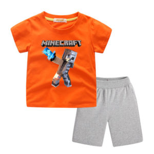 Creeper Short Sleeve T-Shirts+Short for Children