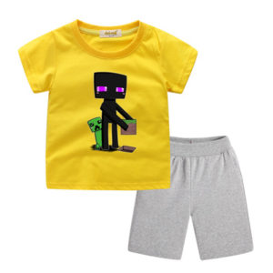 Creeper Short Sleeve T-Shirts+Short for Children
