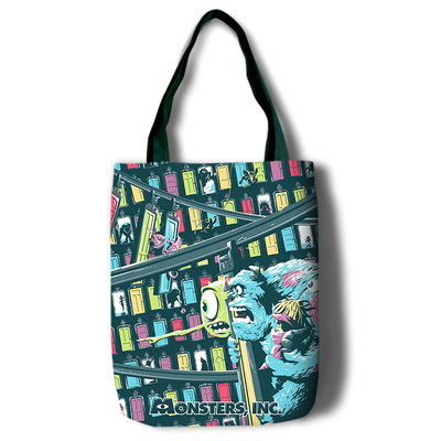 Monsters University Canvas Grocery Bag Shopping Bag Reusable Large Shopping Canvas Bags Natural White Cloth Shoulder Bags Canvas Tote Bag Perfect for Crafting Decorating - Image 5