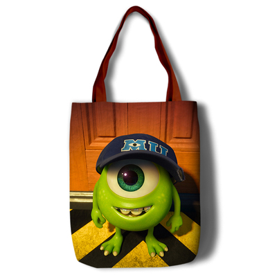 Monsters University Canvas Grocery Bag Shopping Bag Reusable Large Shopping Canvas Bags Natural White Cloth Shoulder Bags Canvas Tote Bag Perfect for Crafting Decorating - Image 10