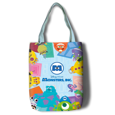 Monsters University Canvas Grocery Bag Shopping Bag Reusable Large Shopping Canvas Bags Natural White Cloth Shoulder Bags Canvas Tote Bag Perfect for Crafting Decorating - Image 16