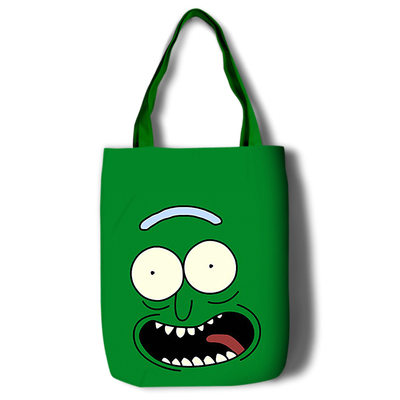 Rick and Morty Canvas Grocery Bag Shopping Bag Reusable Large Shopping Canvas Bags Natural White Cloth Shoulder Bags Canvas Tote Bag Perfect for Crafting Decorating - Image 10