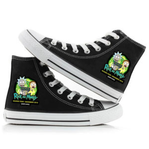 Rick and Morty High Canvas Shoes