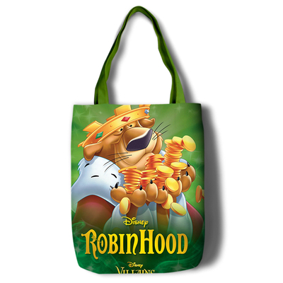 Robin Hood Canvas Grocery Bag Shopping Bag Reusable Large Shopping Canvas Bags Natural White Cloth Shoulder Bags Canvas Tote Bag Perfect for Crafting Decorating - Image 12