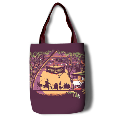 Robin Hood Canvas Grocery Bag Shopping Bag Reusable Large Shopping Canvas Bags Natural White Cloth Shoulder Bags Canvas Tote Bag Perfect for Crafting Decorating - Image 6