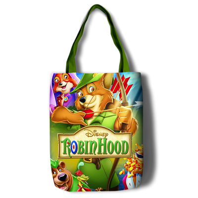Robin Hood Canvas Grocery Bag Shopping Bag Reusable Large Shopping Canvas Bags Natural White Cloth Shoulder Bags Canvas Tote Bag Perfect for Crafting Decorating - Image 10