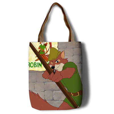 Robin Hood Canvas Grocery Bag Shopping Bag Reusable Large Shopping Canvas Bags Natural White Cloth Shoulder Bags Canvas Tote Bag Perfect for Crafting Decorating - Image 16