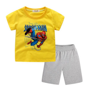 Spider-Man: Homecoming Short Sleeve T-Shirts+Short for Children