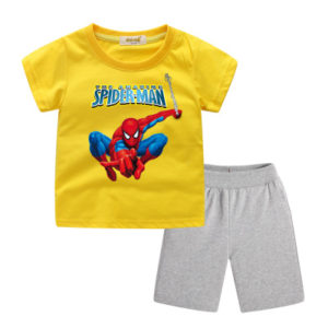 Spider-Man Short Sleeve T-Shirts+Short for Children