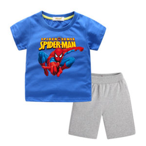 Spider-Man Short Sleeve T-Shirts+Short for Children