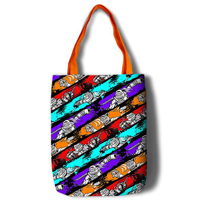 Teenage Mutant Ninja Turtles Canvas Grocery Bag Shopping Bag Reusable Large Shopping Canvas Bags Natural White Cloth Shoulder Bags Canvas Tote Bag Perfect for Crafting Decorating - Image 15