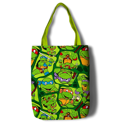 Teenage Mutant Ninja Turtles Canvas Grocery Bag Shopping Bag Reusable Large Shopping Canvas Bags Natural White Cloth Shoulder Bags Canvas Tote Bag Perfect for Crafting Decorating - Image 11