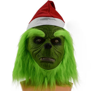 The Grinch Mask Helmet Latex Full Head Mask Cosplay Props