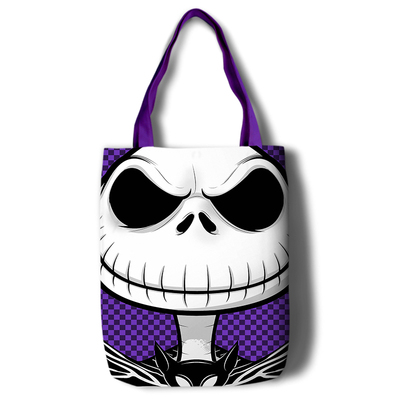 The Nightmare Before Christmas Canvas Grocery Bag Shopping Bag Reusable Large Shopping Canvas Bags Natural White Cloth Shoulder Bags Canvas Tote Bag Perfect for Crafting Decorating - Image 7