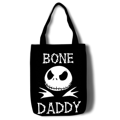 The Nightmare Before Christmas Canvas Grocery Bag Shopping Bag Reusable Large Shopping Canvas Bags Natural White Cloth Shoulder Bags Canvas Tote Bag Perfect for Crafting Decorating - Image 2