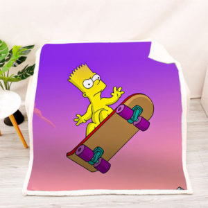 The Simpsons Square Blanket Knee Blanket Sofa Blanket