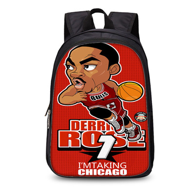 13 Inch NBA Stars Comics Backpack School Bag - Image 22