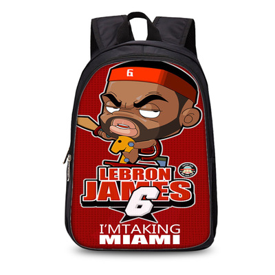 13 Inch NBA Stars Comics Backpack School Bag - Image 21