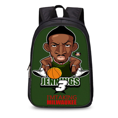 13 Inch NBA Stars Comics Backpack School Bag - Image 17
