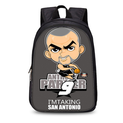 13 Inch NBA Stars Comics Backpack School Bag - Image 16