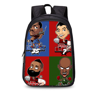 13 Inch NBA Stars Comics Backpack School Bag