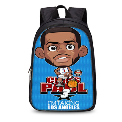 13 Inch NBA Stars Comics Backpack School Bag - Image 3