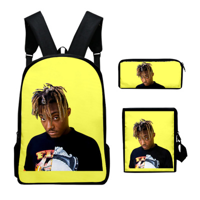 16″Juice Wrld Backpack School Bag+Messenger Bag+Pencil Bag - Image 8