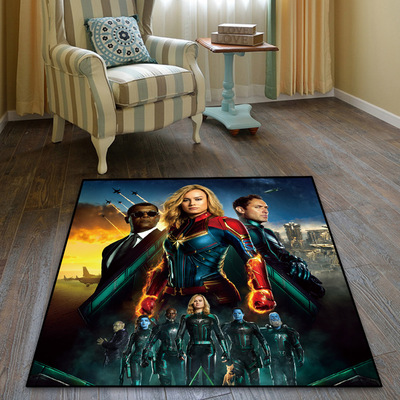 Captain Marvel Ultra Soft Indoor Modern Area Rugs Fluffy Living Room Carpets Suitable For Children Bedroom - Image 14