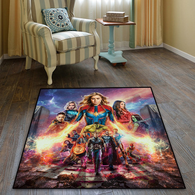 Captain Marvel Ultra Soft Indoor Modern Area Rugs Fluffy Living Room Carpets Suitable For Children Bedroom - Image 2