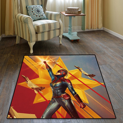 Captain Marvel Ultra Soft Indoor Modern Area Rugs Fluffy Living Room Carpets Suitable For Children Bedroom - Image 6