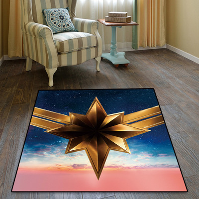 Captain Marvel Ultra Soft Indoor Modern Area Rugs Fluffy Living Room Carpets Suitable For Children Bedroom - Image 7