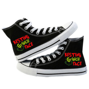 How the Grinch Stole Christmas High Canvas Shoes