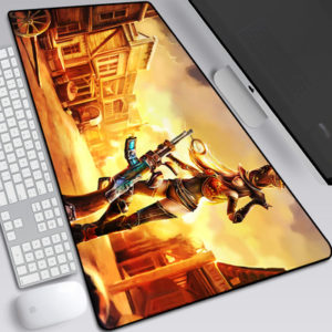 LOL The Sheriff of Piltover Caitlyn Cartoon The Desk Pad 800mmx300mmx5mm