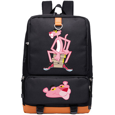 Pink Panther Canvas Backpack Shoulder School Bag - Image 11