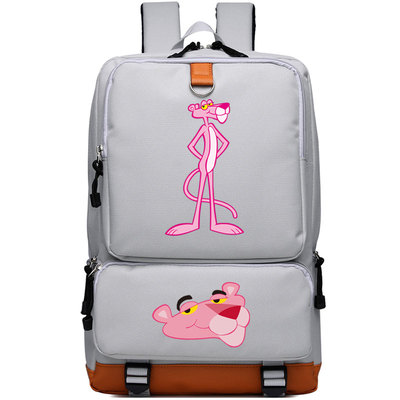 Pink Panther Canvas Backpack Shoulder School Bag - Image 2