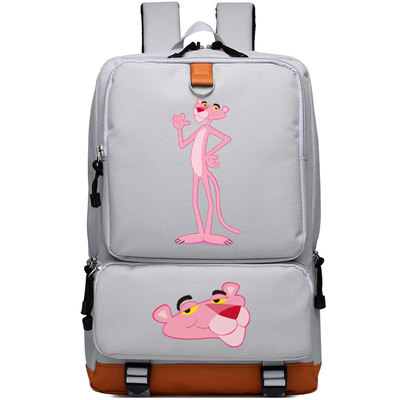 Pink Panther Canvas Backpack Shoulder School Bag - Image 3