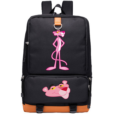 Pink Panther Canvas Backpack Shoulder School Bag - Image 7