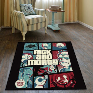 Rick And Morty Ultra Soft Indoor Modern Area Rugs Fluffy Living Room Carpets Suitable For Children Bedroom