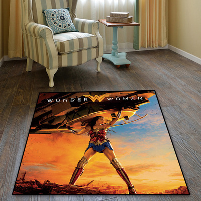 Wonder Woman Ultra Soft Indoor Modern Area Rugs Fluffy Living Room Carpets Suitable For Children Bedroom - Image 8
