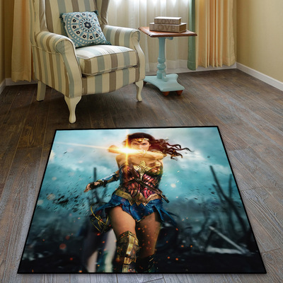 Wonder Woman Ultra Soft Indoor Modern Area Rugs Fluffy Living Room Carpets Suitable For Children Bedroom - Image 9