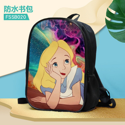 16‘’Alice's adventures in wonderland Backpack School Bag - Image 2