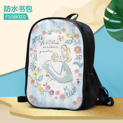16‘’Alice's adventures in wonderland Backpack School Bag - Image 8